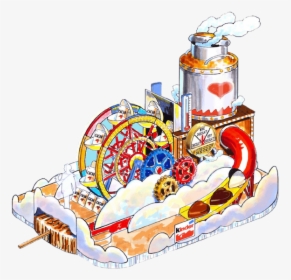 Chocolate Fantasy Factory - Cartoon Parade Of Floats, HD Png Download, Transparent PNG