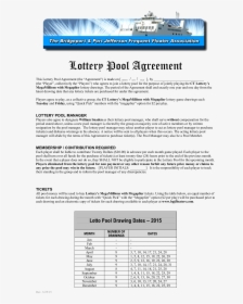 Lottery Ticket Pool Agreement Main Image - Lottery Pool Agreement Template, HD Png Download, Transparent PNG