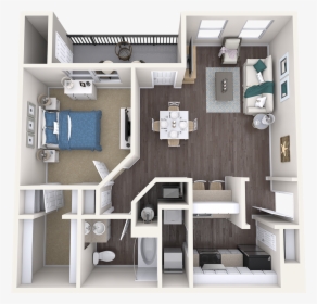 The Dogwood 1 Bedroom Floor Plan, HD Png Download, Transparent PNG