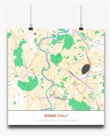 Premium Map Poster Of Rome Italy - Atlas, HD Png Download, Transparent PNG
