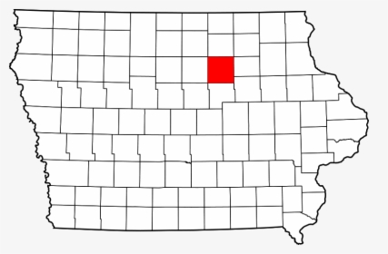 Map Of Iowa Highlighting Butler County - Guthrie Center Iowa Map, HD Png Download, Transparent PNG