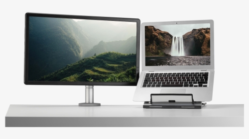 Laptop Stand For Dual Screen, HD Png Download, Transparent PNG