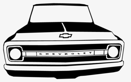 Chevy Drawing Transparent Png Clipart Free Download - 72 Chevy Truck Outline, Png Download, Transparent PNG