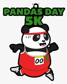 Pandas Day 5k - Cartoon, HD Png Download, Transparent PNG