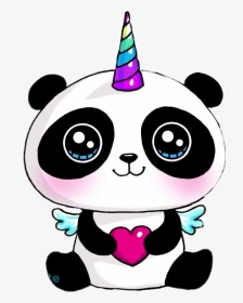 Drawing Pandas Unicorn - Panda Unicorn, HD Png Download, Transparent PNG