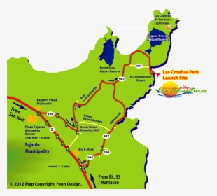 Eco Adventures Map In Puerto Rico - Puerto Rico Highway 53, HD Png Download, Transparent PNG