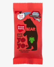 Bear Yoyo Strawberry Fruit Roll 18 X 20g - Yoyo Bear Roll, HD Png Download, Transparent PNG