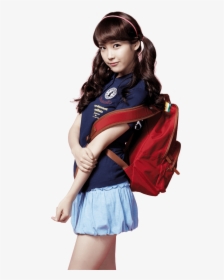 Iu With Red Backpack - 校园 美 少女, HD Png Download, Transparent PNG