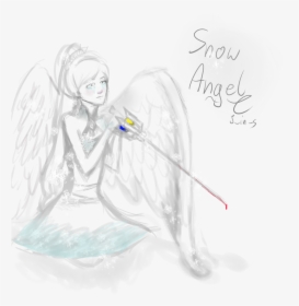 Snow Angels Png - Sketch, Transparent Png, Transparent PNG