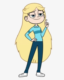 Copia De Star Butterfly Wears Jeans And Pink Sweter - Star Butterfly Jeans, HD Png Download, Transparent PNG