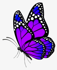 Butterfly Purple Png Clip, Transparent Png, Transparent PNG