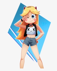 Star Butterfly Anime 18 , Png Download - Anime Fanart Star Butterfly, Transparent Png, Transparent PNG