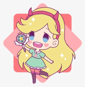 #butterfly #starbutterfly #love #pink #kawaii #cute - Star Vs The Forces Of Evil Chibi, HD Png Download, Transparent PNG