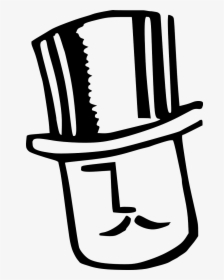 Cartoon Man With Top Hat, HD Png Download, Transparent PNG