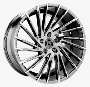 Dark Chrome With Machine Tips - Lexani Rims Wraith 20 Inch, HD Png Download, Transparent PNG