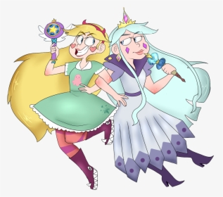 “star Butterfly And Her Mother Moon Butterfly - Star And Moon Butterfly, HD Png Download, Transparent PNG