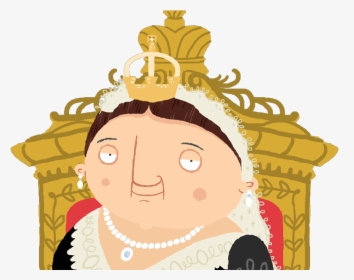 Queen Victoria Sitting On The Throne - Cartoon, HD Png Download, Transparent PNG