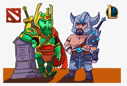 Ostarion The Wraith King And Tryndamere The Barbarian - Dota 2, HD Png Download, Transparent PNG