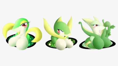 Snivy Line Busts - Pikachu Rule 34, HD Png Download, Transparent PNG
