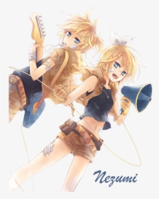 Transparent Anime Couple Png - Rin And Len Render, Png Download, Transparent PNG