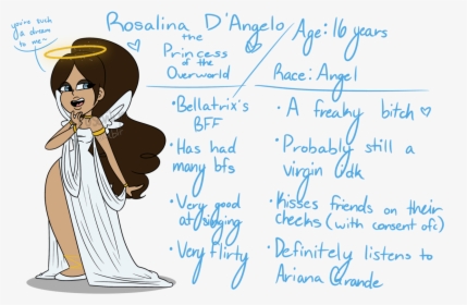 New Character In My Au  rosalina “rose” D’angelo, The - Cartoon, HD Png Download, Transparent PNG