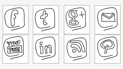 Free Social Media Icon Set Rainy Style - Illustration, HD Png Download, Transparent PNG