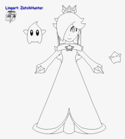 Rosalina Coloring Pages To Print - Coloring Pages Of Rosalina, HD Png Download, Transparent PNG