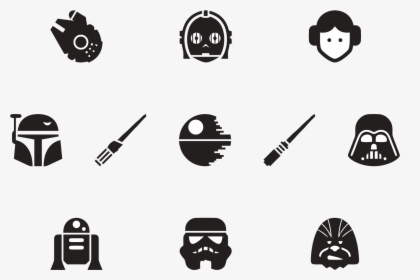 Star Wars Icons Svg, HD Png Download, Transparent PNG