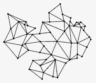 Rayas Matematica Triangulos Puntos Png - Geometric Constellation Line Art, Transparent Png, Transparent PNG