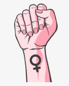 #fist #girl #girlpower #power #runtheworld #tumblr - Girl Power, HD Png Download, Transparent PNG