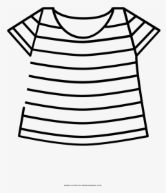 Striped Shirt Coloring Page - Pattern, HD Png Download, Transparent PNG