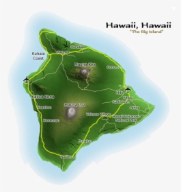 Map Hawaii Mt Waialeale Map, HD Png Download, Transparent PNG