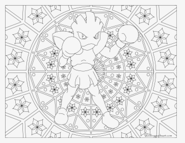 Pokemon Coloring Pages Kirlia, HD Png Download, Transparent PNG