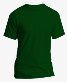 Green Shirt Png - Emerald Green Plain T Shirt, Transparent Png, Transparent PNG
