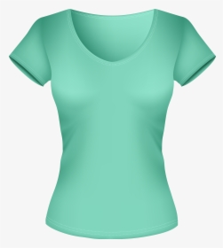 Female Green Shirt Png Clipart - Female Shirt Png Transparent, Png Download, Transparent PNG