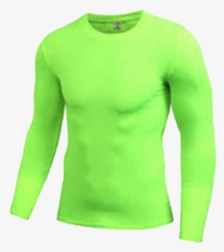 Plain Green T-shirt Png Transparent Image - Long-sleeved T-shirt, Png Download, Transparent PNG