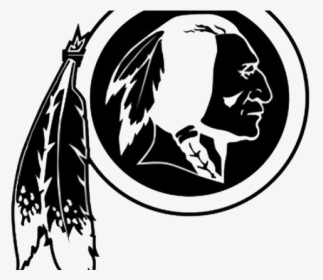Washington Redskins Png Transparent Images - Redskins Logo Black And White, Png Download, Transparent PNG
