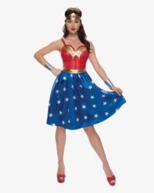 A Longer Skirt Makes This More Like 40s Wonder Woman - Retro Wonder Woman Costume, HD Png Download, Transparent PNG