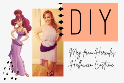 Diy Meg From Hercules Costume - Diy Red Hair Halloween Costume, HD Png Download, Transparent PNG