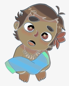 Baby Moana - Cartoon, HD Png Download, Transparent PNG
