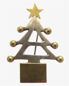 Vintage Mexico Sterling Silver Christmas Tree Pin - Christmas Tree, HD Png Download, Transparent PNG
