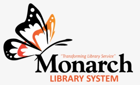 Monarch Library System Logo White Wings - Monarch Library System, HD Png Download, Transparent PNG