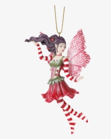 Candy Cane Fairy Hanging Ornament - Fairy Ornaments, HD Png Download, Transparent PNG