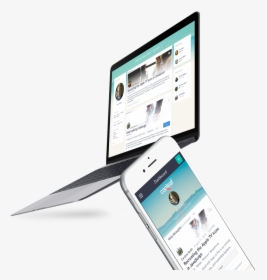 Flying Macbook Mockup, HD Png Download, Transparent PNG
