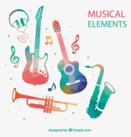 Transparent Musical Theater Clipart - Transparent Background Musical Instruments Png, Png Download, Transparent PNG