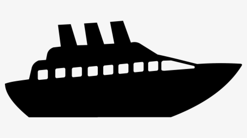 Cruise Clipart Black And White - Cruise Ship, HD Png Download, Transparent PNG