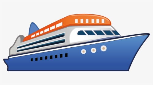 Passenger Ship - Cruiseferry - Cruise Ship Emoji, HD Png Download, Transparent PNG