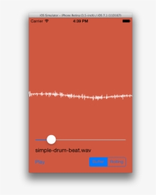 Play Waveform Audio On Iphone, HD Png Download, Transparent PNG