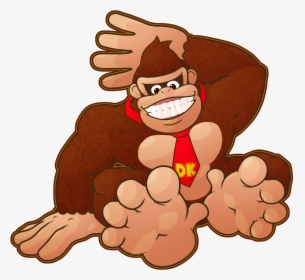 Donkey Kong Returns - Donkey Kong Feet & Diddy Kong Feet, HD Png Download, Transparent PNG