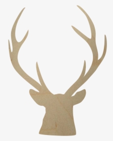 Wooden Deer Antler Shape - Deer Antler Cut Out, HD Png Download, Transparent PNG